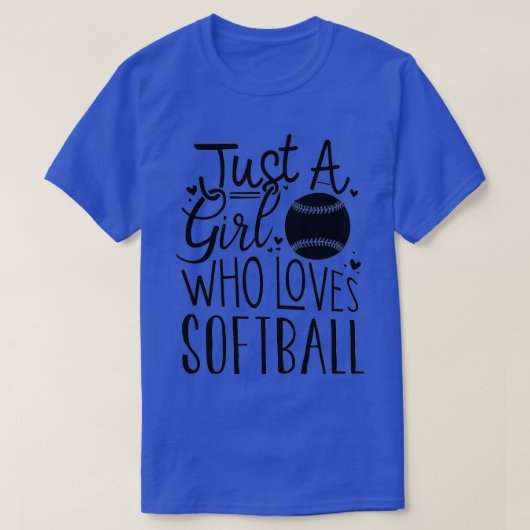 ソフトボおもしろいール恋人と女子ソフトボールプラン Tシャツ (デザイン正面)