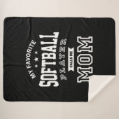 ソフトボお気に入りのールプレーヤーがママを呼ぶ シェルパブランケット (正面(横))