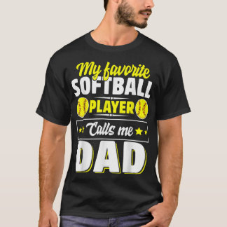 ソフトボお気に入りのールプレーヤーが可愛いと呼ぶパパ Tシャツ