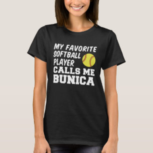 ソフトボお気に入りのール選手が私をBunica Romaniと呼ぶ Tシャツ