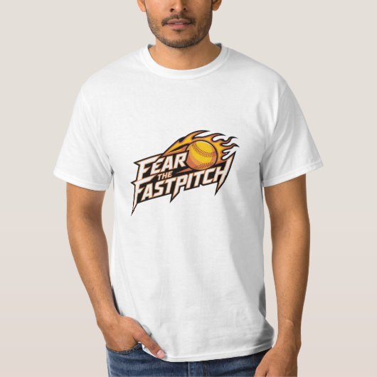 ソフトボはっきりしたール愛好家のためのデザイン Tシャツ (正面)