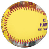 ソフトボカスタマイズール、1つまたは2写真、カラーの変更 ソフトボール (正面左)