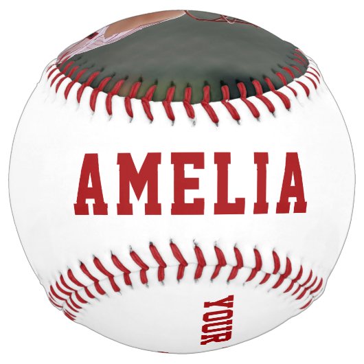 ソフトボカスタムールプレーヤー名番号写真 ソフトボール (裏面)