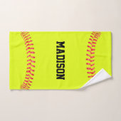 ソフトボカスタムールプレーヤー名、チーム名、または文字 ハンドタオル (ハンドタオル)