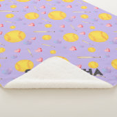 ソフトボカスタムール名番号パープルハート シェルパブランケット (3/4)