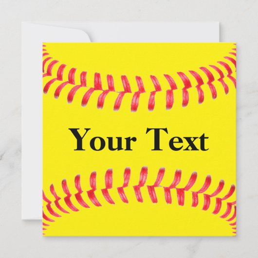 ソフトボカスタムール招待状 招待状 (正面)