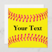 ソフトボカスタムール招待状 招待状 (正面/裏面)