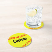 ソフトボカスタムール紙飲み物用コースター ラウンドペーパーコースター (インサイチュ)