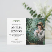 ソフトボタニカルによる卒業発表 招待状 (スタンド正面)