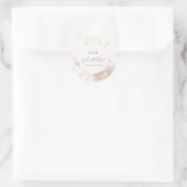 ソフトボタニカルフローラモノグラムとデ結婚ート ラウンドシール (バッグ)