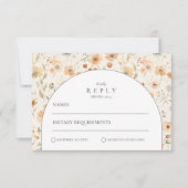 ソフトボタニカルメドウウェディング 出欠カード (正面)