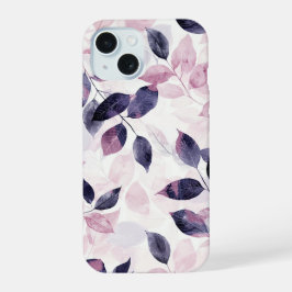 ソフトボタニカルリーフフォンケース iPhone 15ケース