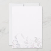 ソフトボタニカル婚約パーティフォト招待状 招待状 (裏面)