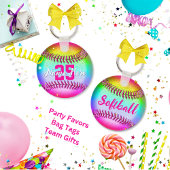 ソフトボパーソナライズされたールキーホルダー、名前、番号 キーホルダー