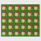 ソフトボパーソナライズされたールクリスマスラッピング紙 ラッピングペーパー (フラット)