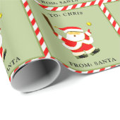 ソフトボパーソナライズされたールクリスマス ラッピングペーパー (ロールコーナー)