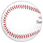 ソフトボパーソナライズされたールコーチお礼ギフト ソフトボール (正面左)