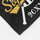 ソフトボパーソナライズされたールフォトコラージュ名チーム# フリースブランケット (角)