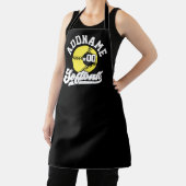 ソフトボパーソナライズされたールプレーヤーの名前の追加レトロチーム エプロン (インサイチュ)