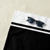 ソフトボパーソナライズされたールプレーヤーの名前の追加レトロチーム ビーチタオル (インサイチュ)