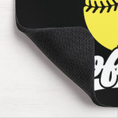 ソフトボパーソナライズされたールプレーヤーの名前の追加レトロチーム マウスパッド (コーナー)