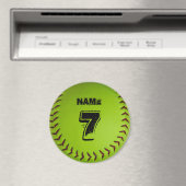 ソフトボパーソナライズされたール磁石 マグネット (インサイチュ (食洗機))