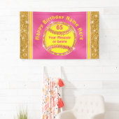 ソフトボパーソナライズされたール誕生日パーティーの装飾 横断幕 (インサイチュ)