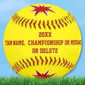 ソフトボパーソナライズされたール選手へのシニア・ギフト ソフトボール