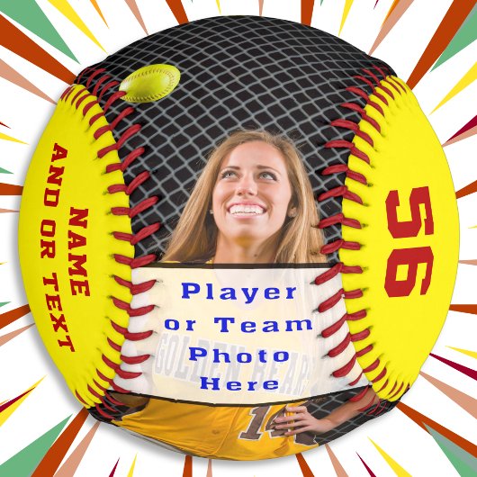 ソフトボパーソナライズされたール選手へのシニア・ギフト ソフトボール