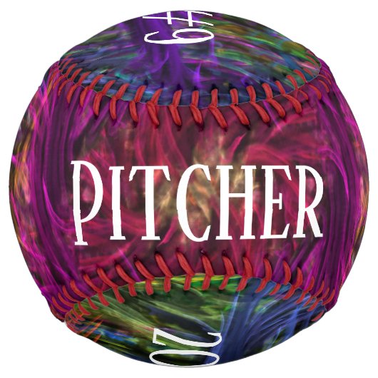 ソフトボパーソナライズされたール ソフトボール (裏面)