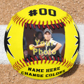 ソフトボパーソナライズされたール(写真付き)Any Color ソフトボール