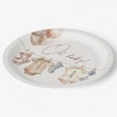 ソフトボホニュートラル赤ちゃん衣赤ちゃんシャワー ペーパープレート (アングル)