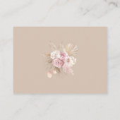 ソフトボホパンパスグラスピンク花おむつラッフル エンクロージャーカード (裏面)