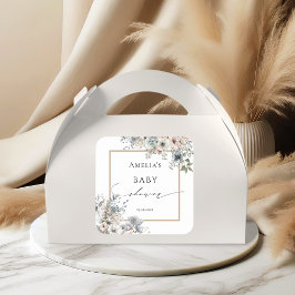 ソフトボホフローラボヘエレガントミアンベビーシャワー スクエアシール