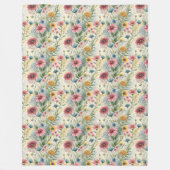 ソフトボホ野生の花彼女の魂のための完璧な贈り物 フリースブランケット (正面)