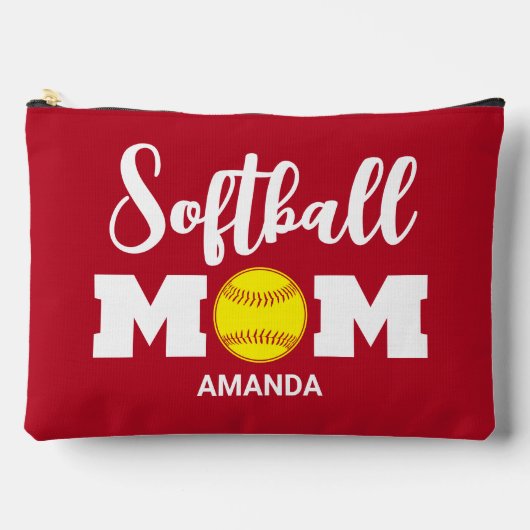 ソフトボーパーソナライズされたル母の日 アクセサリーポーチ (正面)