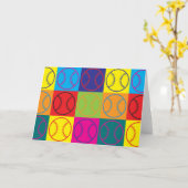 ソフトボーポップ・アートのルアート カード (黄色い花)