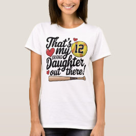 ソフトボールおばあちゃんが私の孫カスタム娘 Tシャツ