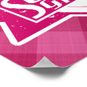 ソフトボールおばあちゃんポスタープリント ポスター (角)