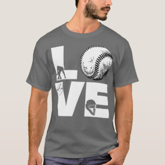 ソフトボールおもしろいラブ8 Tシャツ