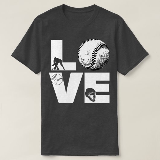 ソフトボールおもしろいラブ9 Tシャツ (デザイン正面)