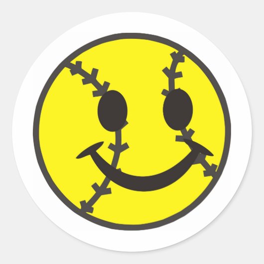 ソフトボールが幸せになる ラウンドシール (正面)