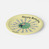 ソフトボールこうもり花 ペーパープレート (アングル)