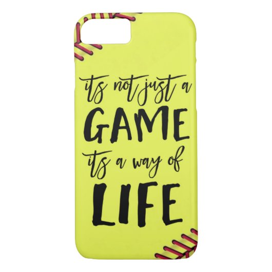 ソフトボールちょうどゲームの引用文 Case-Mate iPhoneケース (裏面)