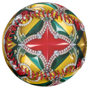 ソフトボールとロサンゼルスカラーデザイン ソフトボール