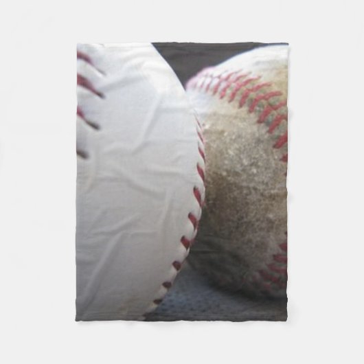 ソフトボールと野球 フリースブランケット (正面)