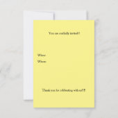 ソフトボールな人生 招待状 (裏面)