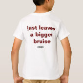 ソフトボールについて柔らかい子供Nothin Tシャツ (裏面)