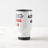 ソフトボールのお母さんのパーソナライズなマグ トラベルマグ (中央)