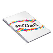 ソフトボールのねじれ ノートブック (右側)